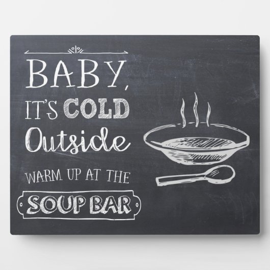 Soup Bar-teken Fotoplaat (Voorkant)