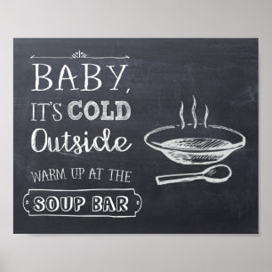 Soup Bar-teken Poster