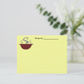 Soup Bowl Recipe Blank Card Briefkaart (Staand voorkant)