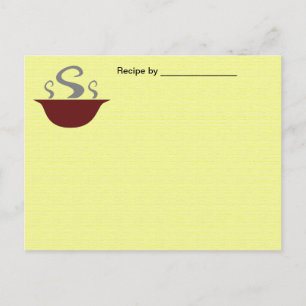 Soup Bowl Recipe Blank Card Briefkaart