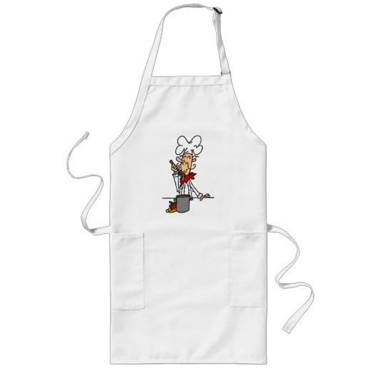 Soup Chef T-shirts en cadeautjes Lang Schort (Voorkant)