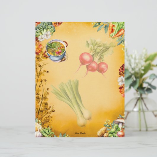 Soup du jour Blank Volledige Recept Pagina (Staand voorkant)