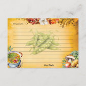 Soup du jour Recept Kaart (Achterkant)