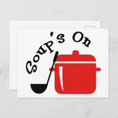 Soup is aan briefkaart (Voorkant / Achterkant)