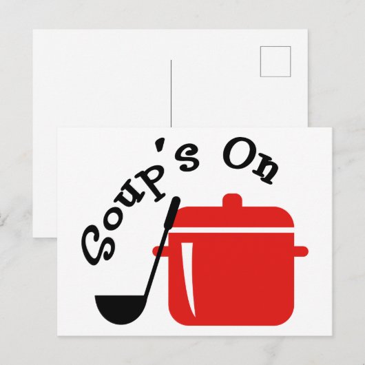 Soup is aan briefkaart (Voorkant / Achterkant)