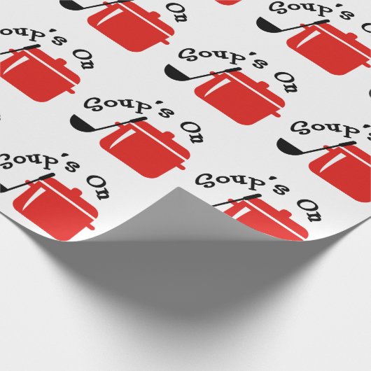 Soup is aan cadeaupapier (Hoek)