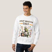  Soup Master Chef Funny Frog T-shirt Sweatshirt T (Voorkant volledig)