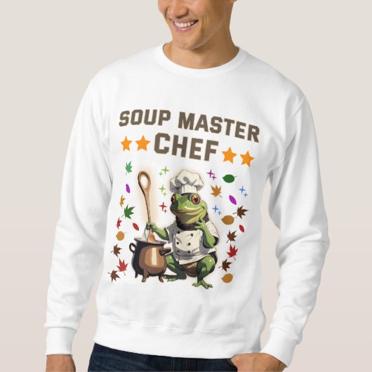  Soup Master Chef Funny Frog T-shirt Sweatshirt T (Voorkant)