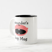Soup Mug-Personalize Name Tweekleurige Koffiemok (Voorkant links)