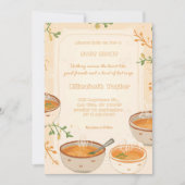 Soup Night Dinner Party Invitations Kaart (Voorkant)