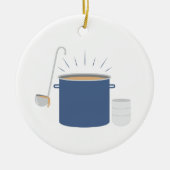 Soup Pot Keramisch Ornament (Voorkant)