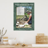 Soup Sandwich-Poster Poster (Keuken)