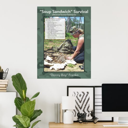 Soup Sandwich-Poster Poster (Thuiskantoor)