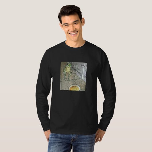 Soup Time Meme Frog Meme T-shirt (Voorkant volledig)