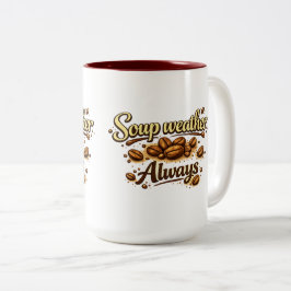 Soup Weer Altijd — Coffee Bean Script Mok