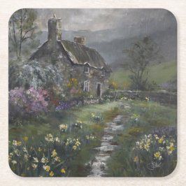 "Soupe Dag - Een Engels Cottage" Kartonnen Onderzetters