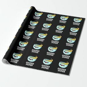 Souper Duper Funny Soup Dark BG Cadeaupapier