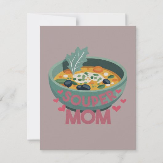 Souper Moeder Notitiekaartje (Voorkant)