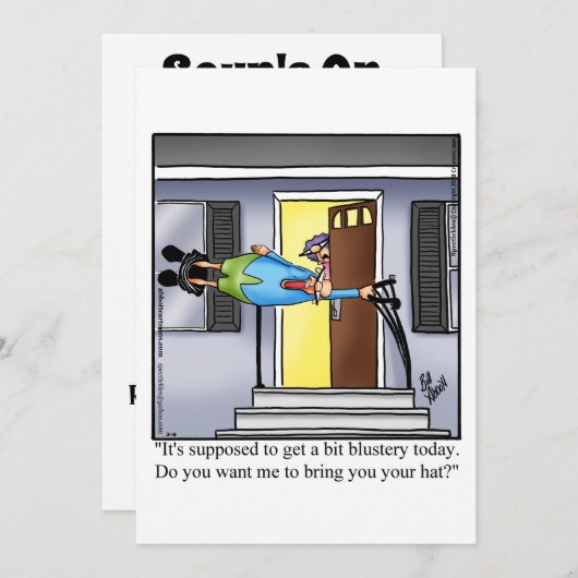 Soup's on Dinner Invitations Kaart (Voorkant / Achterkant)