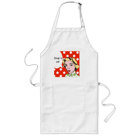 Soup's op Apron Lang Schort (Voorkant)