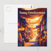 Souq Omdurman Soedan Briefkaart (Voorkant / Achterkant)