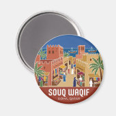 Souq Waqif Qatar Magneet (Voorkant / Achterkant)