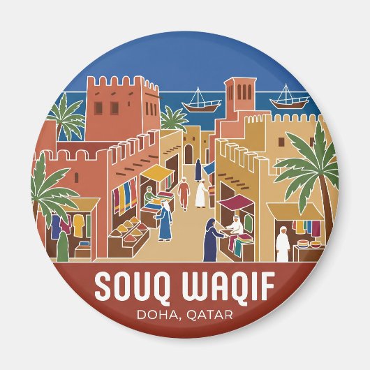 Souq Waqif Qatar Magneet (Voorkant)