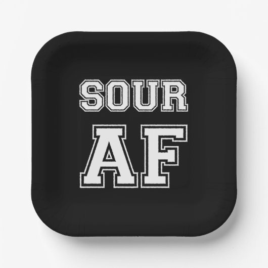 SOUR AF PAPIEREN BORDJE (Voorkant)