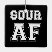 SOUR AF PING PONG BALL KERAMISCH ORNAMENT (Achterkant)