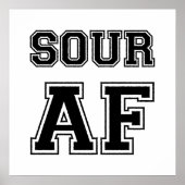 SOUR AF-POSTER POSTER (Voorkant)