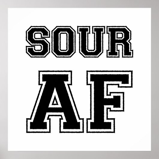 SOUR AF-POSTER POSTER (Voorkant)