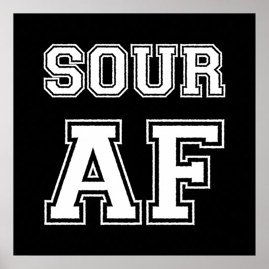 SOUR AF-POSTER POSTER (Voorkant)