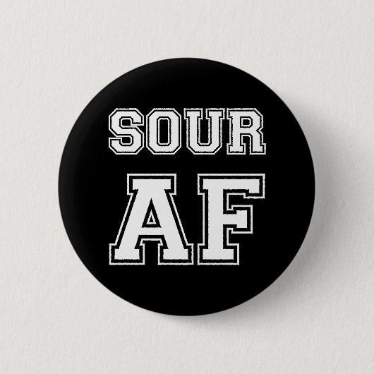 SOUR AF RONDE BUTTON 5,7 CM (Voorkant)
