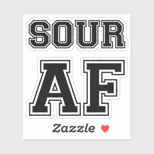 SOUR AF STICKER (Vel)