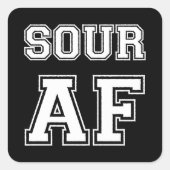 SOUR AF VIERKANTE STICKER (Voorkant)