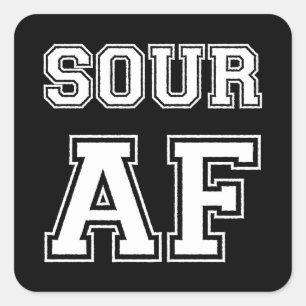 SOUR AF VIERKANTE STICKER