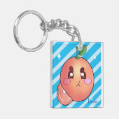 Sour Angry Oranje Fruit Sleutelhanger (Voorkant Links)