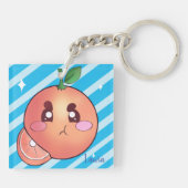 Sour Angry Oranje Fruit Sleutelhanger (Achterkant)