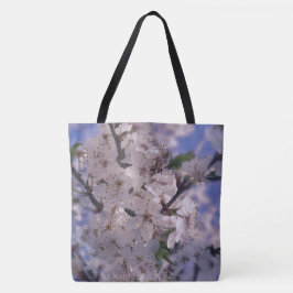 Sour Cherry Tree Blue Sky Tote Bag