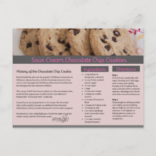 Sour Cream Chocolate Chip Cookies Briefkaart