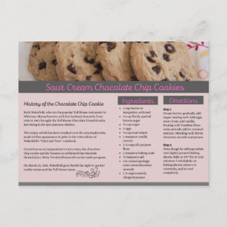 Sour Cream Chocolate Chip Cookies Briefkaart