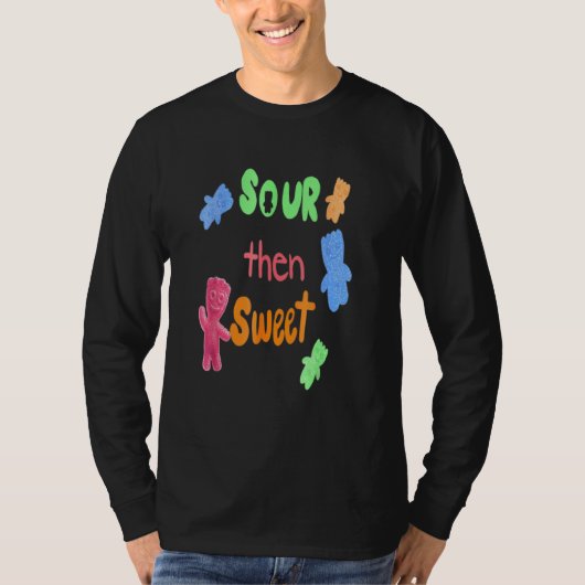 Sour Dan Sweet Sour Snoep Patch Kinder T-shirt (Voorkant)