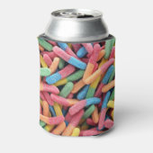 Sour Gummy Worms Blikjeskoeler (Blikje Achterkant)