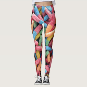 Sour Gummy Worms Leggings