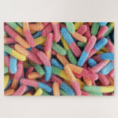 Sour Gummy Worms Legpuzzel (Horizontaal)