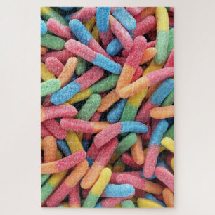 Sour Gummy Worms Legpuzzel