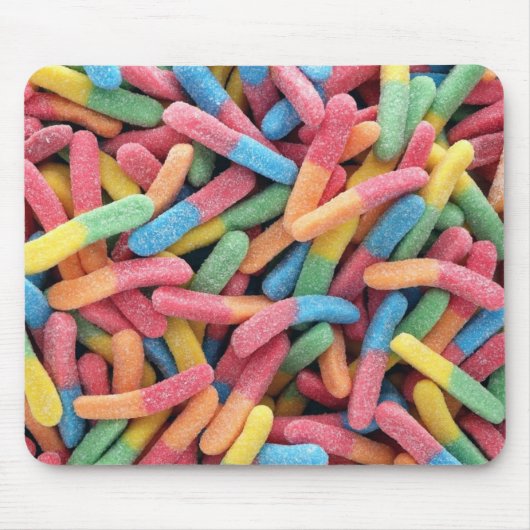 Sour Gummy Worms Muismat (Voorkant)