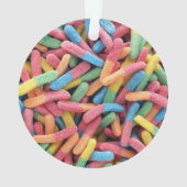 Sour Gummy Worms Ornament (achterkant)