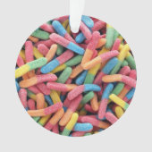 Sour Gummy Worms Ornament (voorkant)