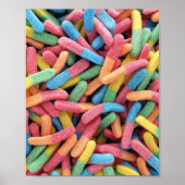 Sour Gummy Worms Poster (Voorkant)